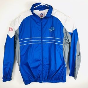 Detroit Lions SI Windbreaker Zip Jacket - Mens XL